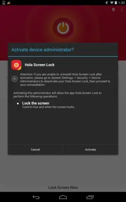 Hola Screen Lock android App screenshot 2